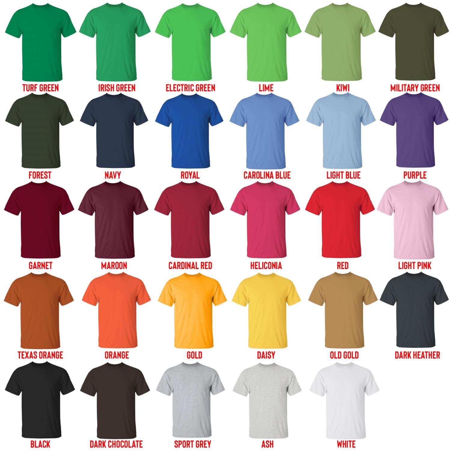 t shirt color chart - Tower Of God Store