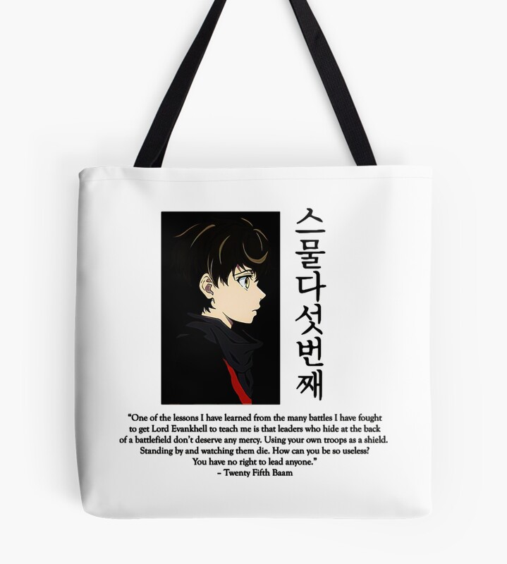 Baam Tower Of God Anime Quote Tote Bag
