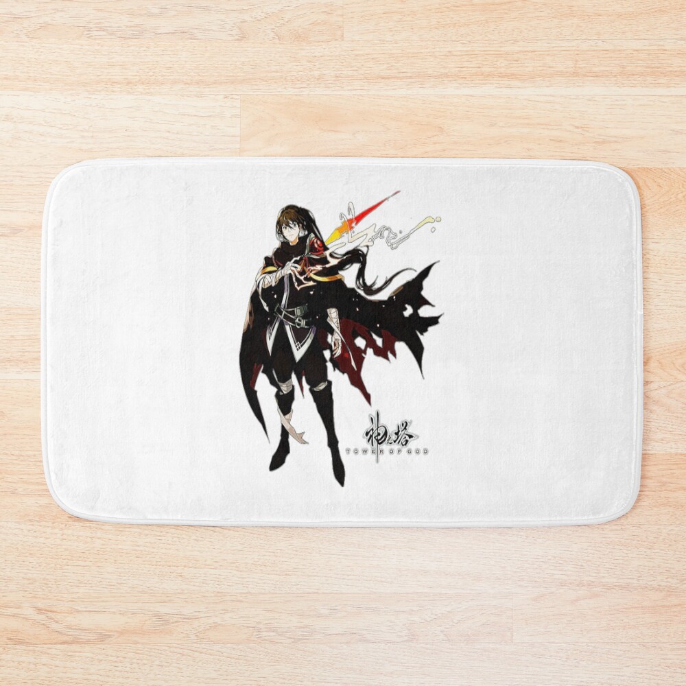 Tower Of God Black Outfit Warrior Bath Mat