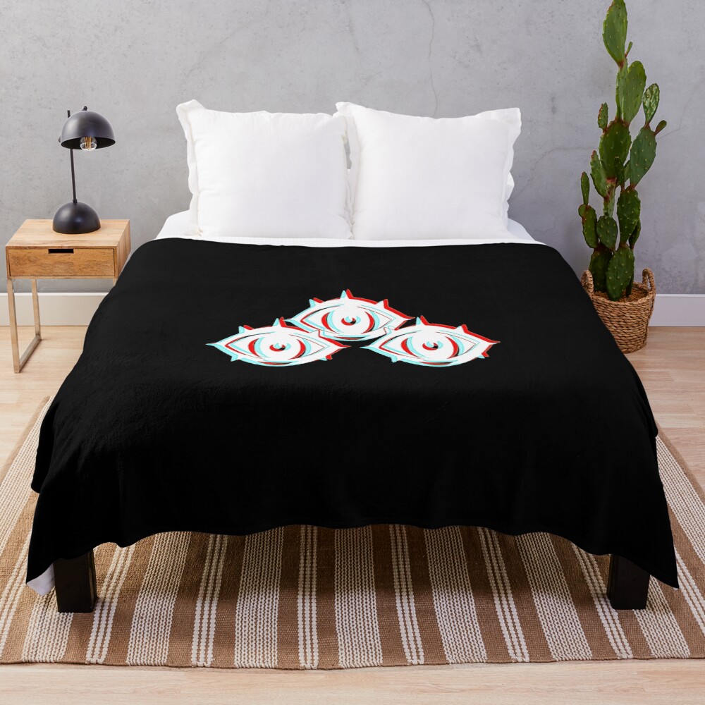 Tower Of God Triple Eyes Symbol Throw Blanket