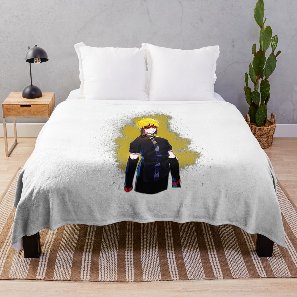 Tower Of God Yellow Energy Style Throw Blanket