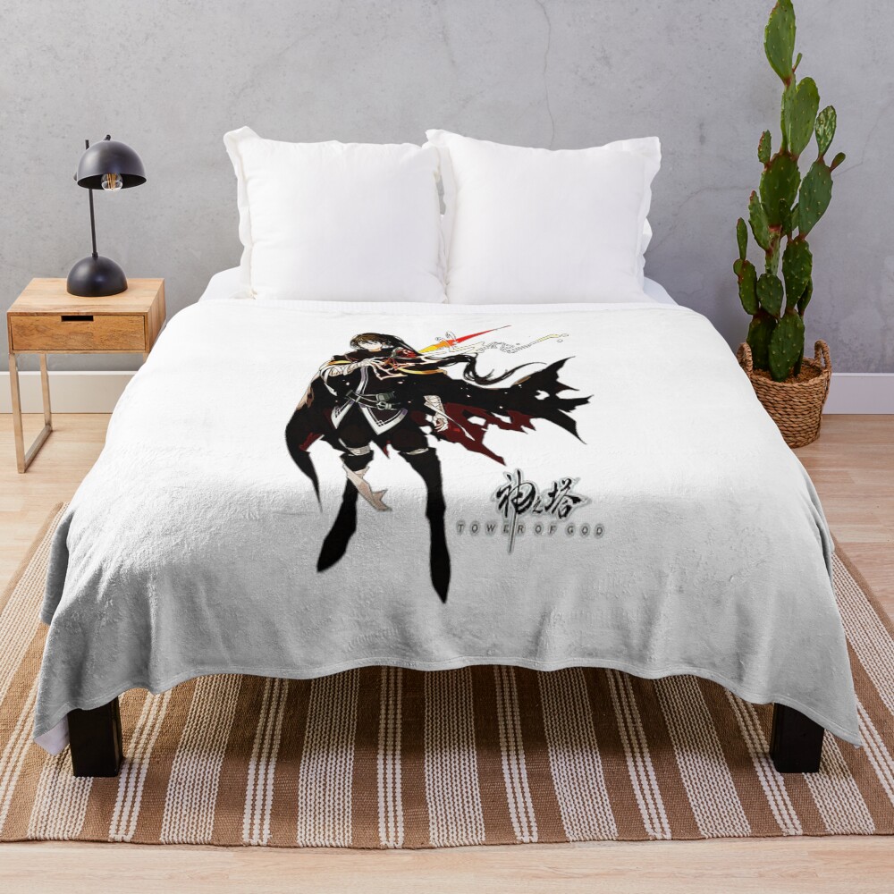 Tower Of God Black Outfit Warrior Throw Blanket