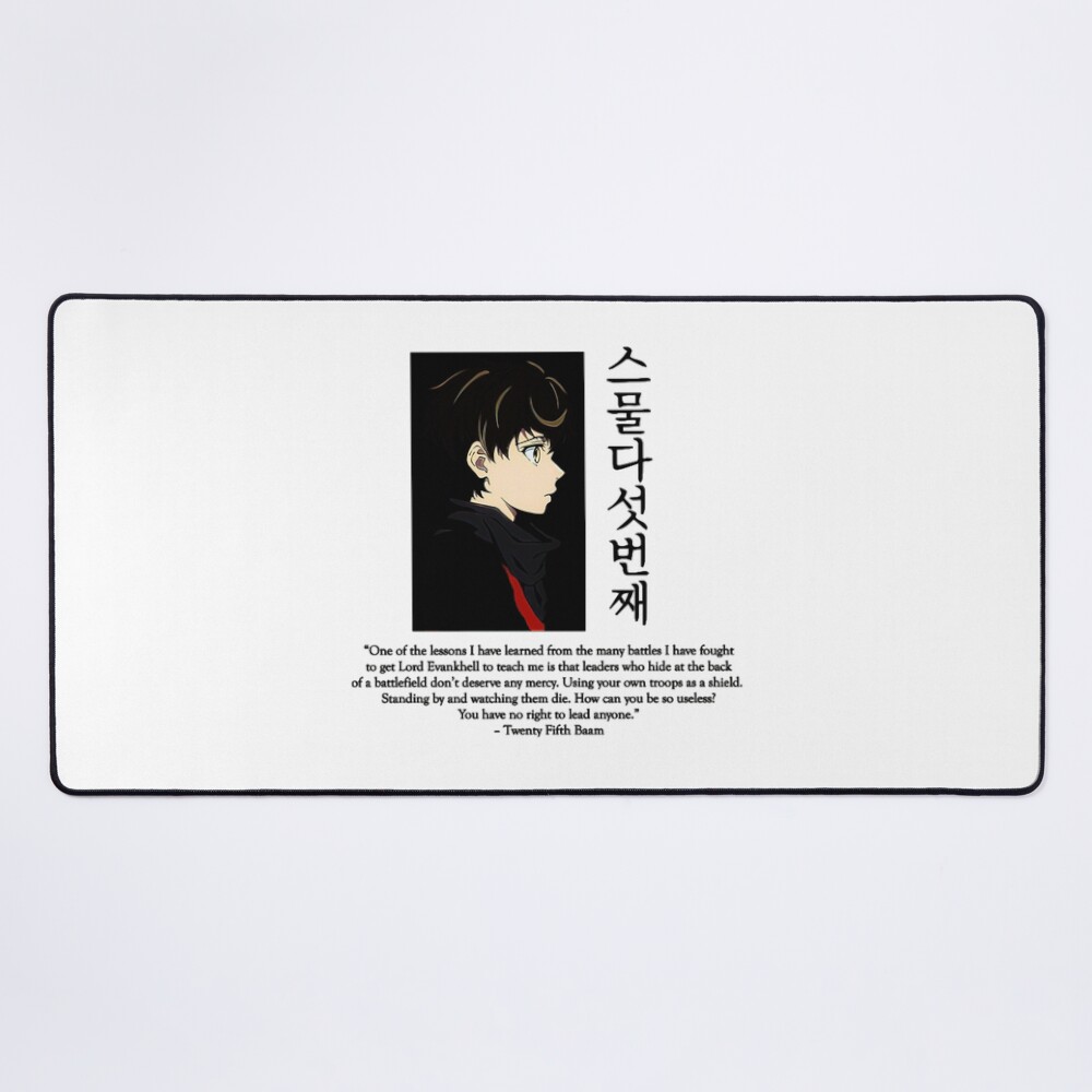 Baam Tower Of God Anime Quote Mouse Pad