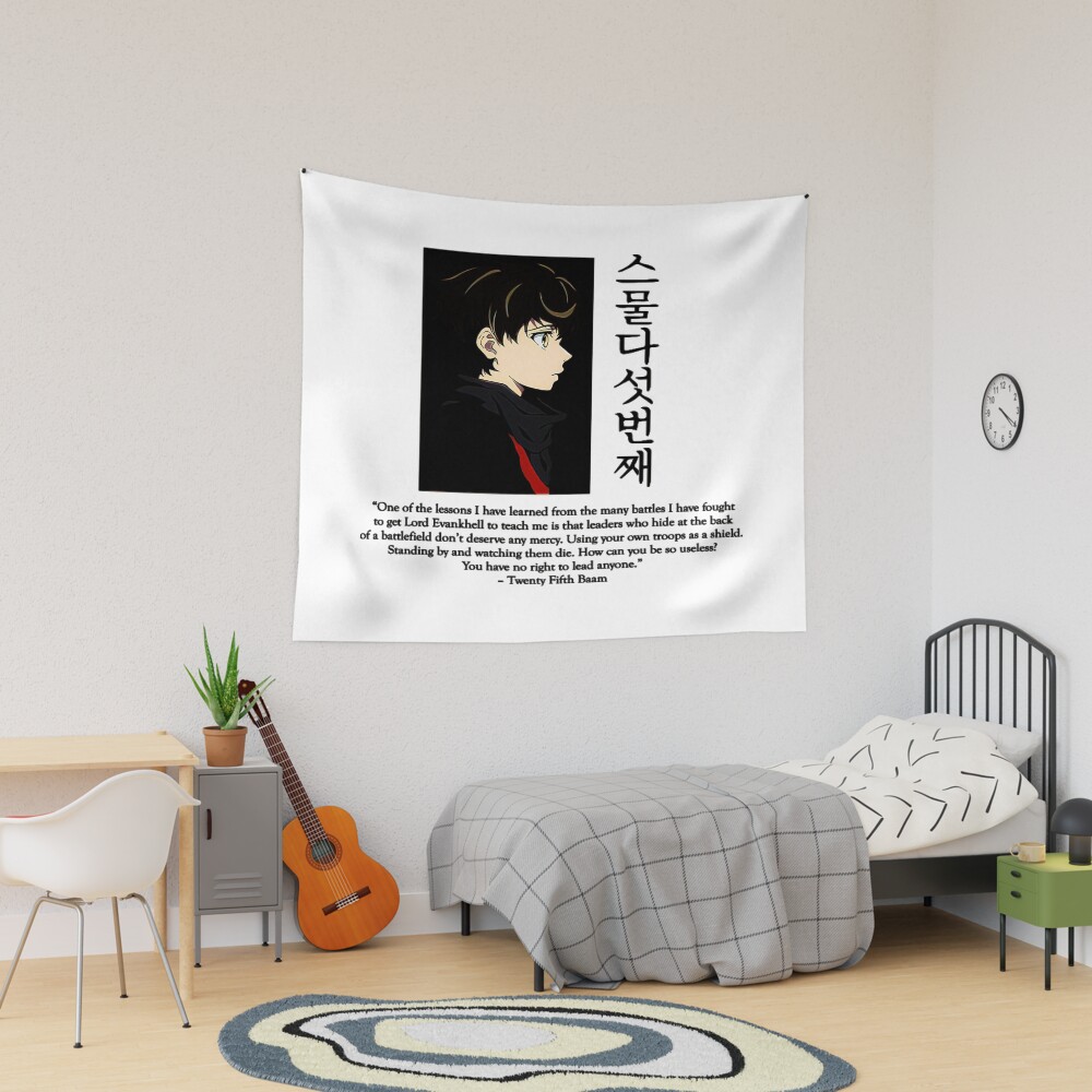 Baam Tower Of God Anime Quote Tapestry